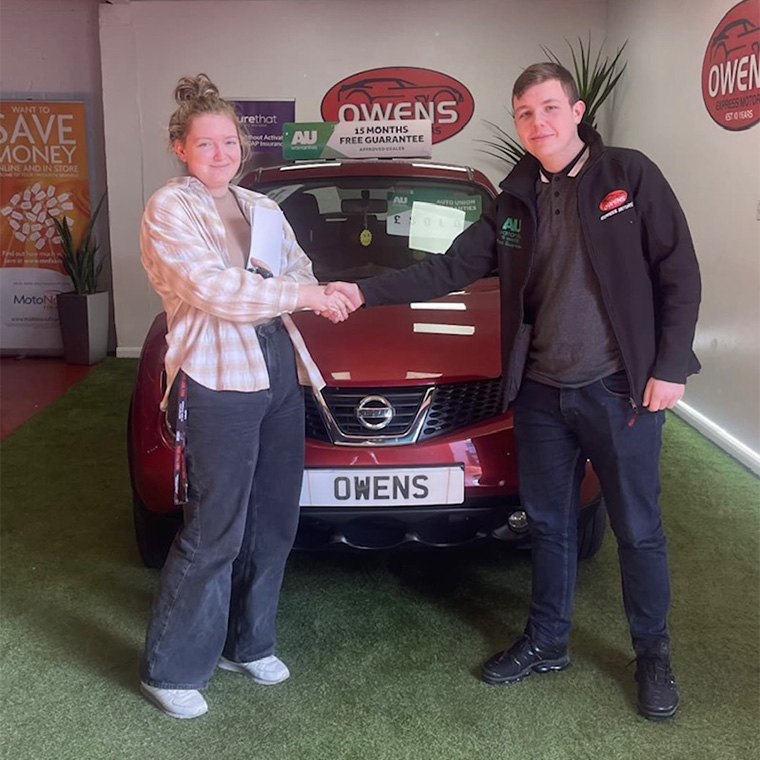 Another happy Owens Express Motors customer